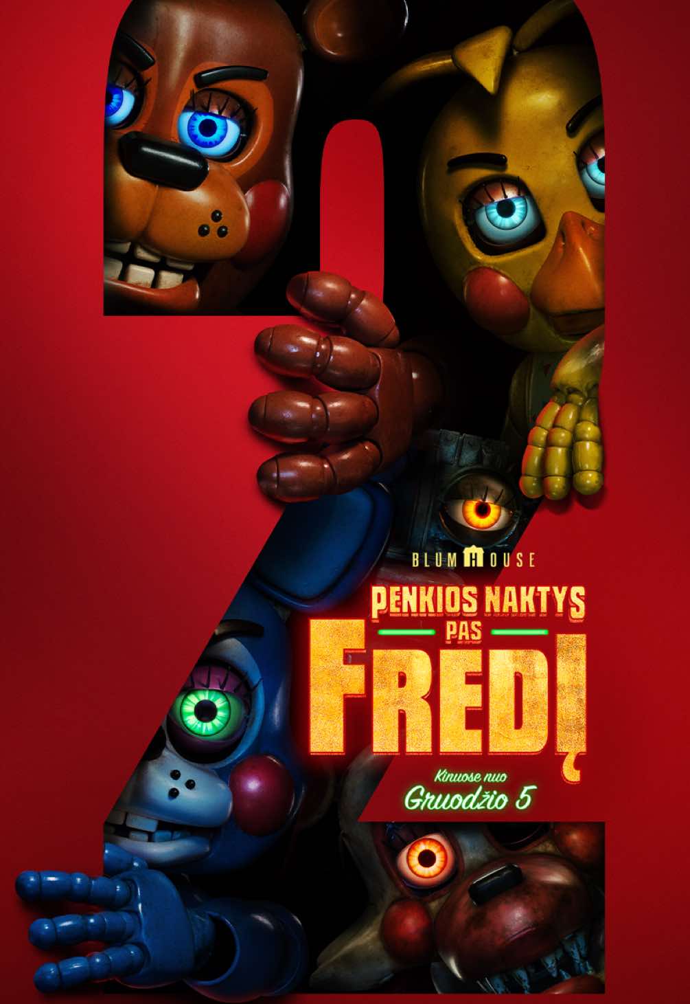 PENKIOS NAKTYS PAS FREDĮ 2 nuo gruodžio 5d. #dukine #FNAF2
