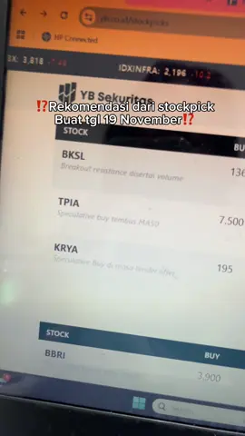 Jangan lupa di analisa dulu #saham #ihsg #stockpick 