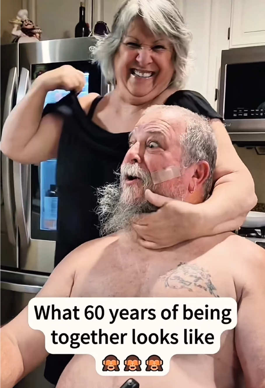 Spending a lifetime together.#oldcouple #oldpeopleinlove #old #grandma #couple     