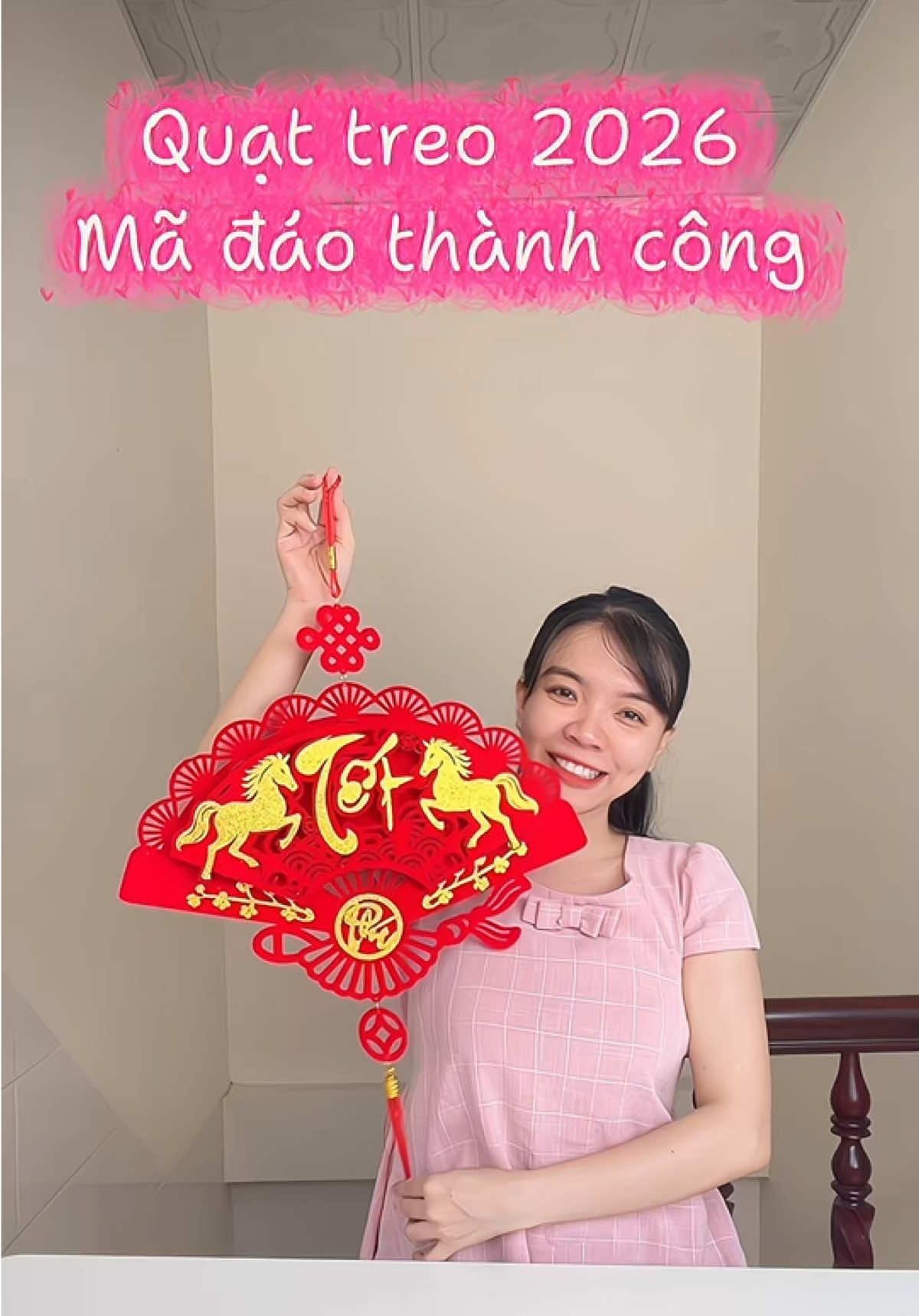 Quạt Nhung Phúc Lộc Thọ Hình Ngựa năm 2026#giadinhbongbongreview #quatphucloctho #tet2026 