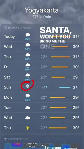 ra sabar jogja bersalju #christmas #jogja 