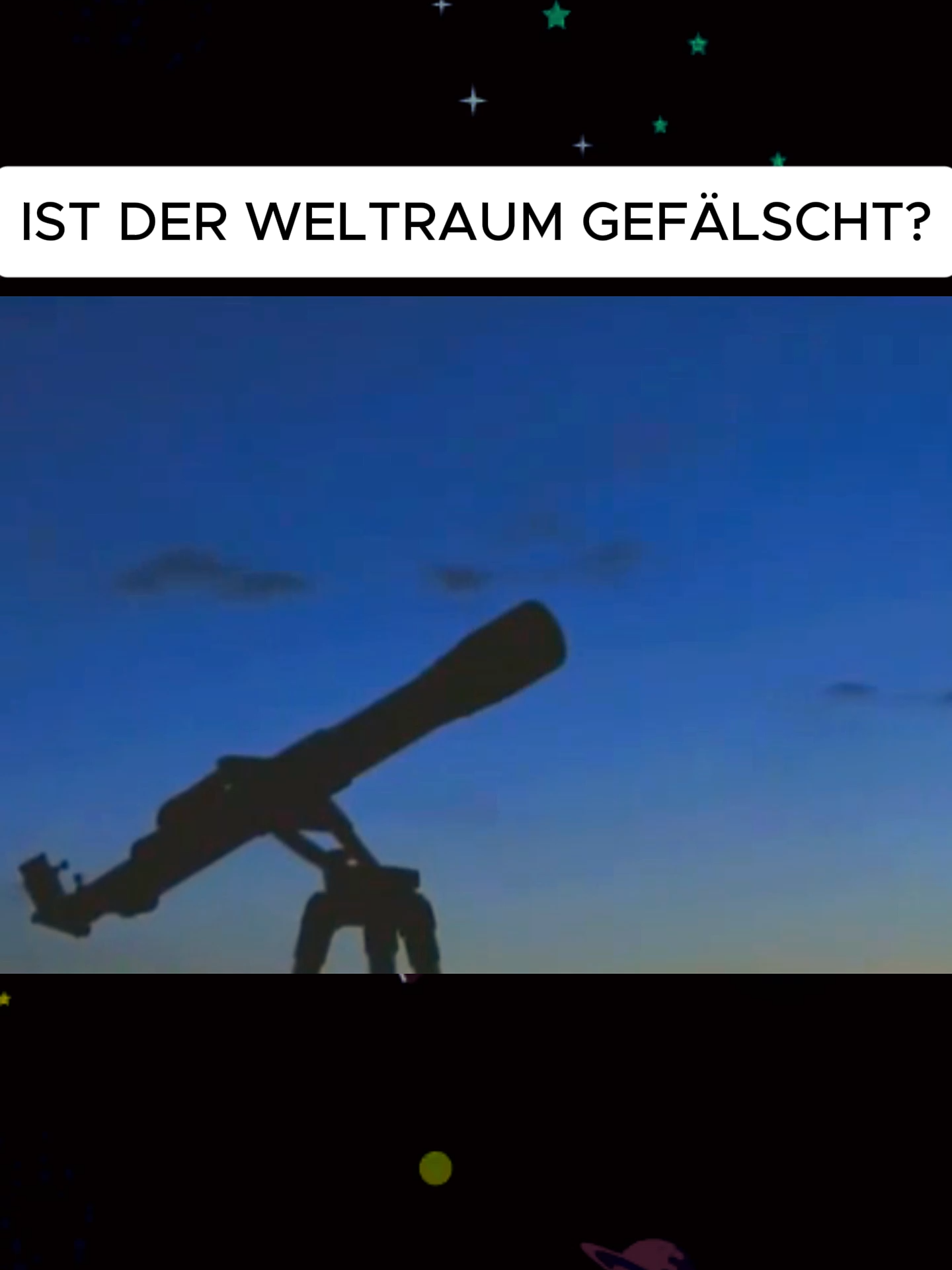 Planeten nur Lichtpunkte Die Wahrheit hinter Teleskopbildern. #weltraumwissen #wissenschaft #theorien #weltall #mythen #glaubenssätze