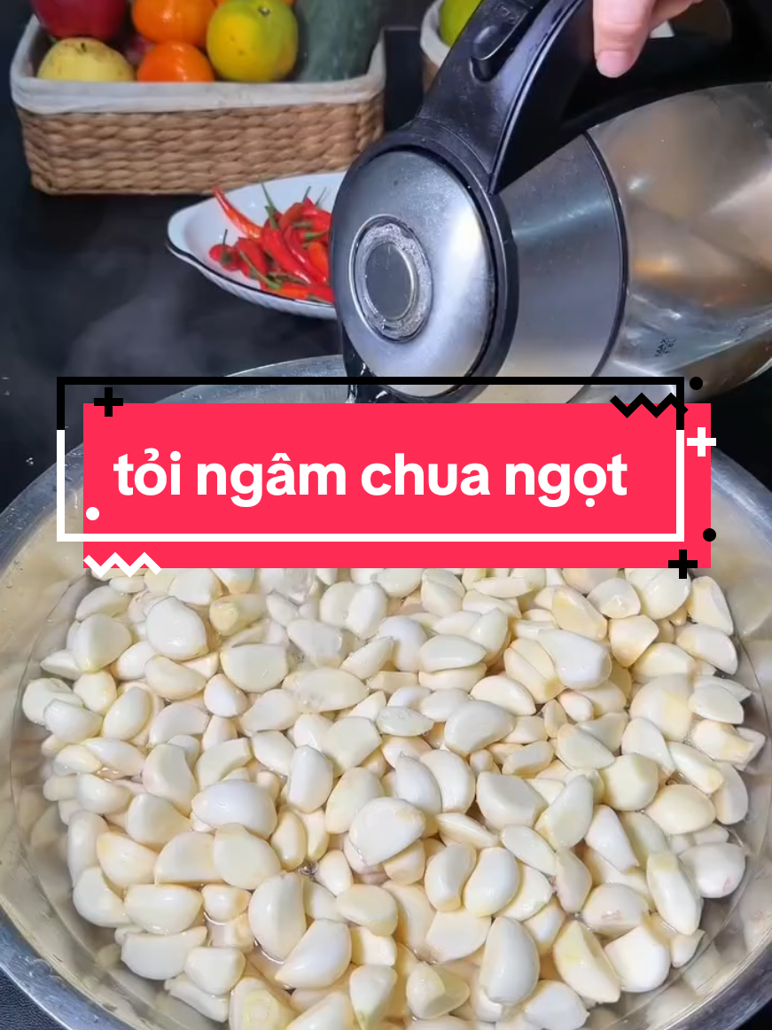 vào bếp cùng tiktok_p67: tỏi ngâm chua ngọt #xuhuongtiktok #monngon #vaobepcungtiktok #monngonmoingay #tramdung_family 