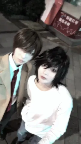 デスノート　月→@🥀あーちょ🦇L→TONO #デスノートコスプレ #deathnotecosplay #deathnoteコスプレ #lightyagami #llawliet 