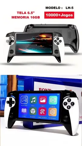 Video Game Console Portátil 16GB 10000 Jogos Retrô 6.5 Polegadas Display de Alta Definição. #videogame  #consoleportatil  #compreinashopee  #achadinhos  #game 