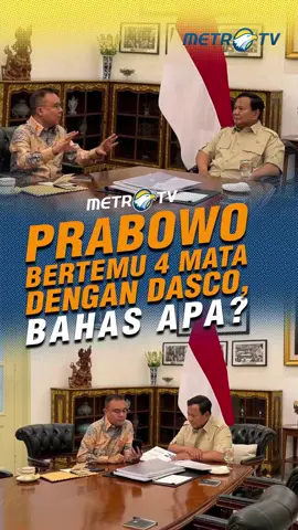 Presiden Prabowo Subianto bertemu Wakil Ketua DPR Sufmi Dasco Ahmad, di Istana Kepresidenan Jakarta, Selasa (18/11). Kira-kira mereka bahas apa ya? #tiktokmetrotv #metrotv #tiktokberita #beritatiktok #fyp #viral #sufmidasco #prabowo