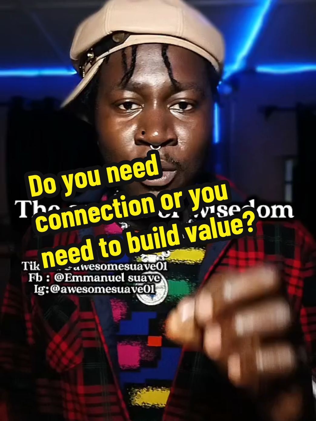 Do you need connection or you need to build value? 