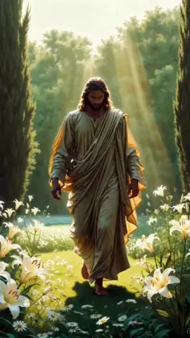 Jesus e as Flores: O Convite à Beleza e ao Descanso 