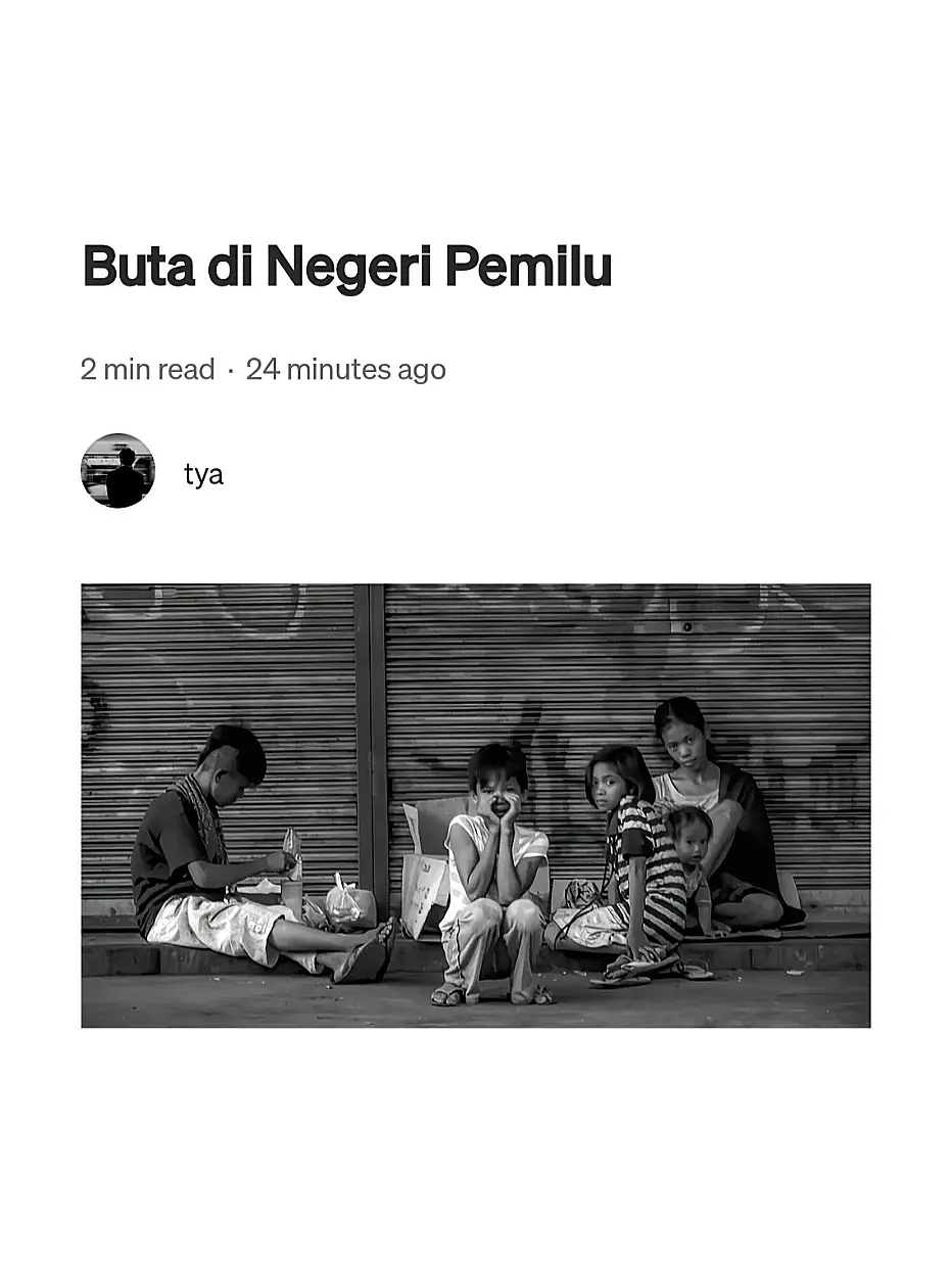 Buta terburuk adalah buta politik.