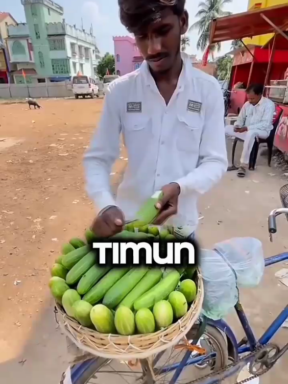 Jajan Timun🥒 Biar Mirip Si Kancil #streetfoodindia #prindavan  #prindavanmeresahkan 