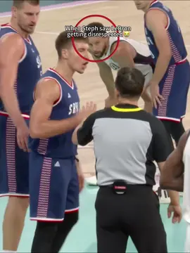 Steph won’t let anyone disrespect LeBron.😭🐐#stephcurry #lebron #basketball 