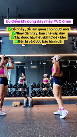 Nhiều bạn mới nhảy dây chưa biết chọn dây nhảy sao cho phù hợp thì tham khảo qua dây PVC 6mm nhà Mie ạ. #daynhaypvc #jumprope #NhảyDây #homefitness #huongdannhayday 