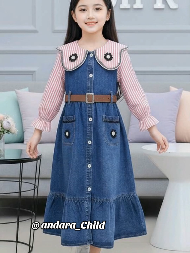 Baru Launching Untuk Lebaran Ya Bun Gamis Anak Jeans Kerah Kupu-kupu 3-10 tahun udah free hijab juga Yang Mau Nyicil Bisa Mulai dari sekarang Puasa Pasti Naik Harga nya Bunda🥰 #outfitanakperempuan #Nayyara #fashionanak #fyp #berandatiktok 