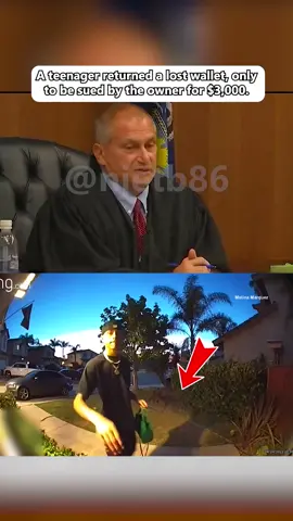 A teenager returned a lost wallet, only to be sued by the owner for $3,000.#prison #crime #news #usa🇺🇸 #fypシ゚ 