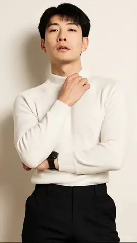 Turtle Neck Sweatear for Men Long Sleeve Irregular Tassle Half Turtle Neck Sweatshirt Korean Fashion. #turtleneck #koreanfashion #sweater #sweatshirt #sweaterformen 