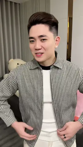 Áo khoác kaki Sọc bomber LADOS