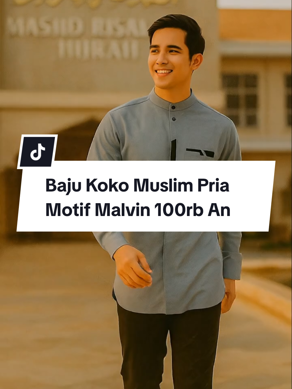 Baju Koko Muslim Pria Motif Malvin 100rb An #risalahhijrah #kokomuslim #bajumuslim #bajukoko #bajulebaran 