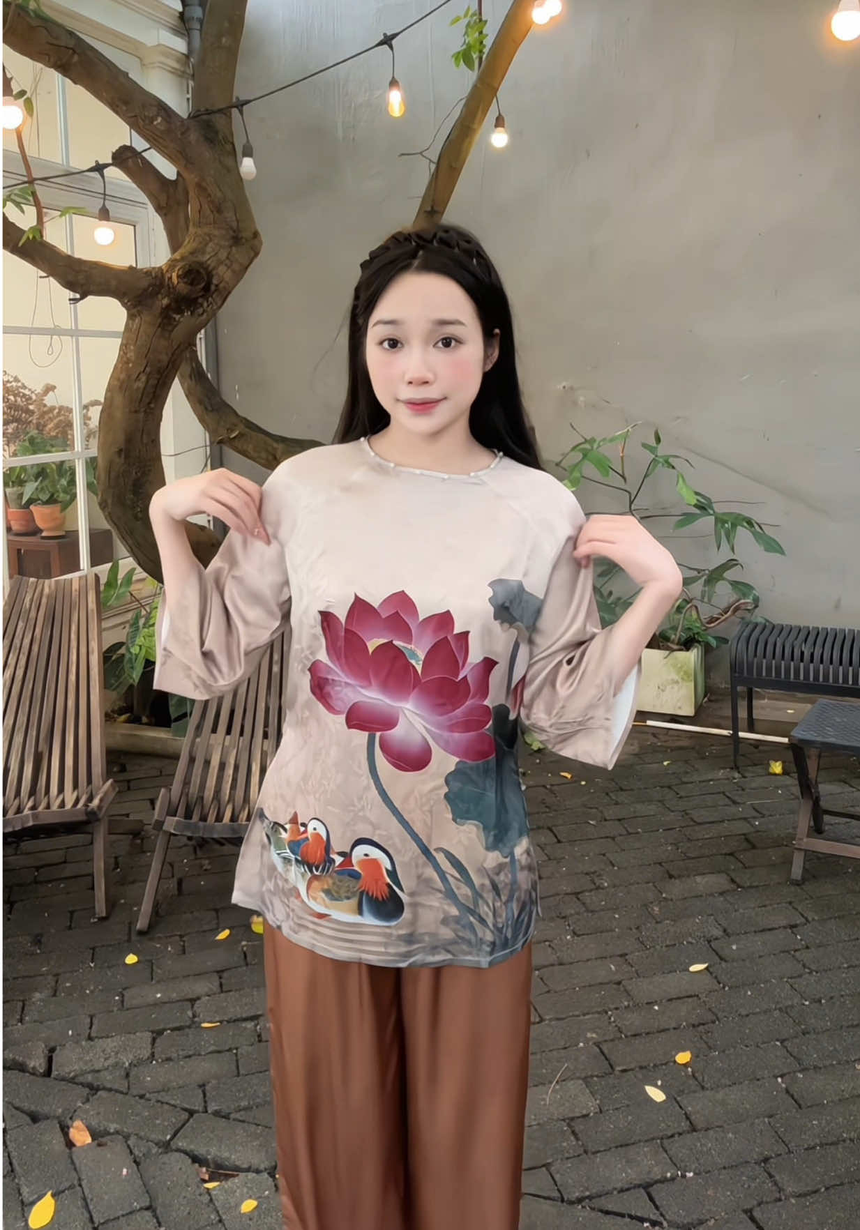 Bộ lam mẫu mới xinh xịn🥰#dolam #dolamdichua #xuhuong#fyp #thoitrangnu 