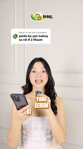 Replying to @nez lee Kung gumagamit ka ng RDL, make sure alam mo yung safe combos and bawal i-partner para hindi masira skin barrier mo. 😍 #RDL #RDLLiveWithBeauty #RDLBabyface #RDLBabyfaceSerum #AntiAgingSerum    