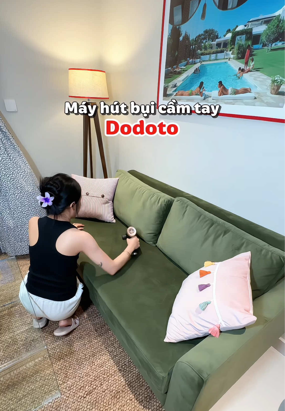 Máy hút bụi sạch, nhanh gọn nè #mayhutbui #mayhutbuicamtay #mayhutbuikhongday #dodoto #annieriviu 