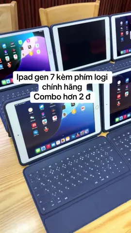 Ipad gen 7 kèm phím logi chính hãng Combo hơn 2 đ