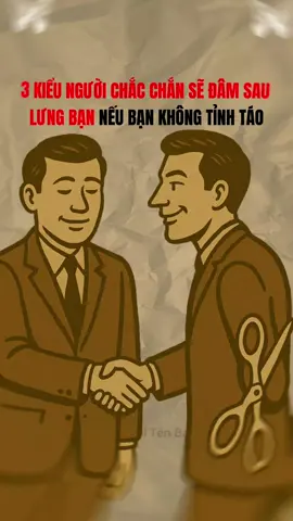 3 kiểu người chắc chắn sẽ đâm sau lưng bạn #bimat #tuduy #baihoccuocsong #trietlycuocsong #trituenguoixua 