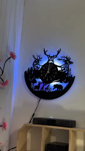 Vintage Forest Deer Vinyl Wall #tiktokshop #france #🇦🇫🇩🇪 #🇦🇫🇫🇷 #afghan 