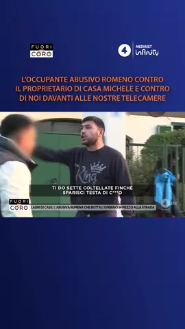 Michele (l'occupante abusivo romeno) contro Michele (il proprietario di casa) e contro di noi, davanti alle nostre telecamere. L'abusivo Michele non paga l'affitto da agosto 2024 e ha un debito di 10.000 euro. Il servizio completo di Gianluca Torti a #Fuoridalcoro è disponibile su Mediaset Infinity
