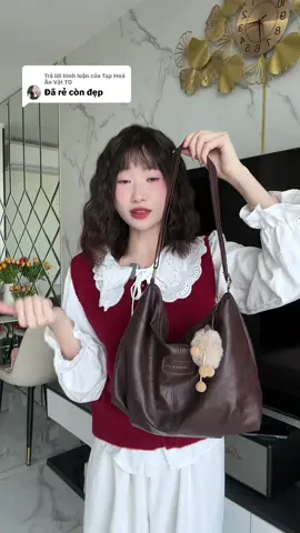 Trả lời @Tạp Hoá Ăn Vặt TD  em túi vừa rẻ vừa xinh đã thế còn đựng được nhiều đồ nữa🥰 #xuhuong #review #tuixach #thuychieuta 