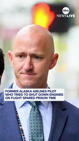 A former Alaska Airlines pilot will avoid prison time for trying to shut down the engines of a passenger plane in midair from a cockpit jump seat while reeling from the effects of psychedelic mushrooms, prompting an in-flight emergency in 2023. #news #alaskaairlines #pilot #abcnews