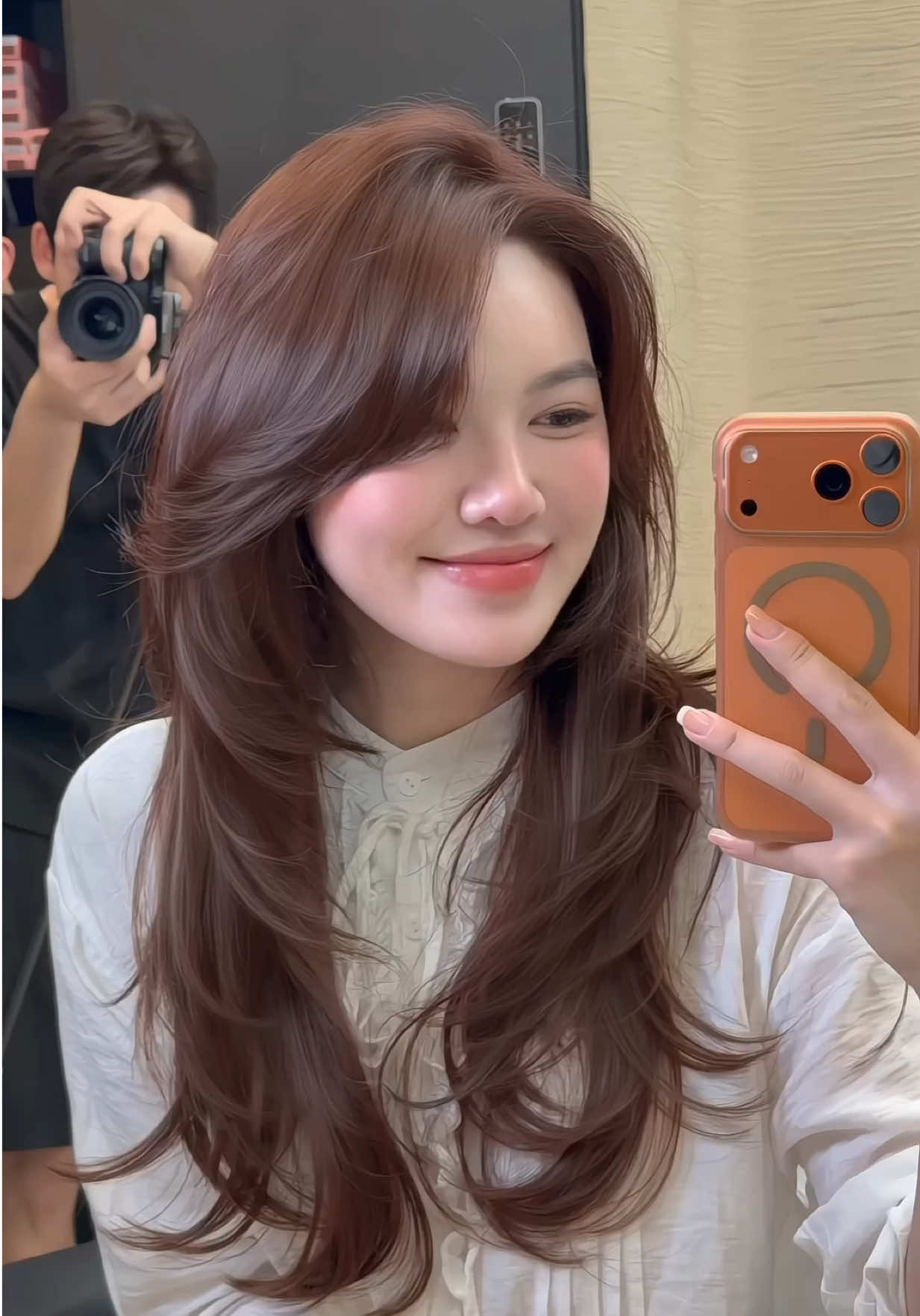 +1 Màu Nâu siêu sáng da mà phai đẹp nha các nàng ơiii.  **Designed by Traky  #trakyhairsalon #nhuomtoc #mautocdep #maukhongtay #hairstyle   