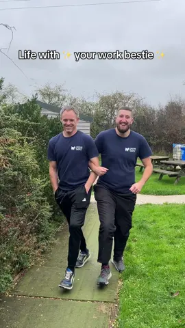 Workdays just aren’t the same without them! ❤️ #chucklinggoat #workbestie #funnyreel #comedy #BTS 