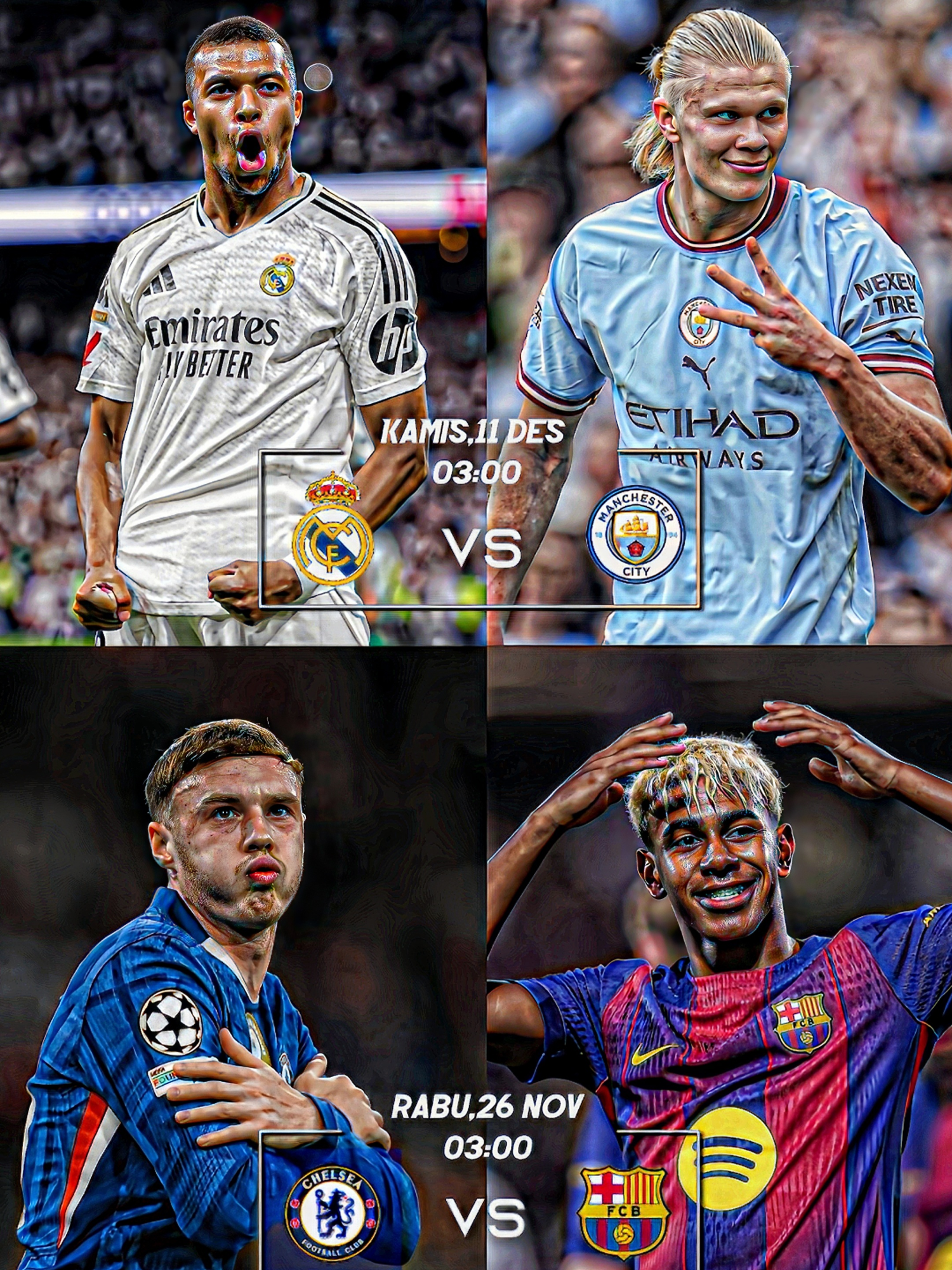 Duo inggris vs Duo spanyol 😱🥶#mancestercity #chelsea #barcelona #realmadrid ##fotball_edits ##xybca #sbcaper🚯 #fyp