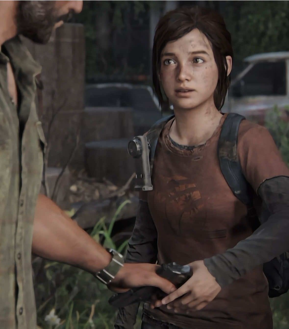 ⋆˚࿔ #ELLIEWILLIAMS   she was so innocent in game one :((( #fyp #thelastofus #viral #joelmiller 