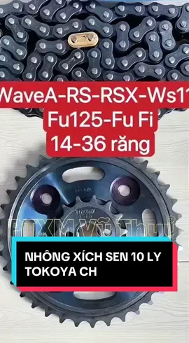 NHÔNG XÍCH SEN 10 LY TOKOYA CHo các dòng xe #bachuthienha06 #phutungxemay #nhongsendia #nhongsendiaxemay 