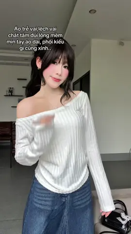 Áo trễ vai tăm đũi xinh quá nè 😙🎀#mihohouse #review #fyp #aotrevai #xuhuong  