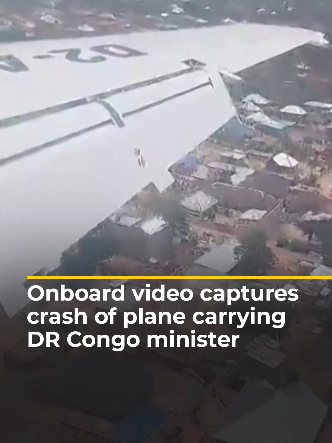 Dramatic video filmed on a plane carrying DR Congo’s mining minister captured the moment it crashed on landing at an airport in Kolwezi in the southeast.  No casualties have been reported.  The minister was travelling to the site of a recent mining disaster. #news #DRC