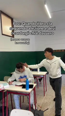 credo sia diventato dipendente da @KNOWUNITY IT  #fyp #viral #perte #scuola #scuolaitaliana 