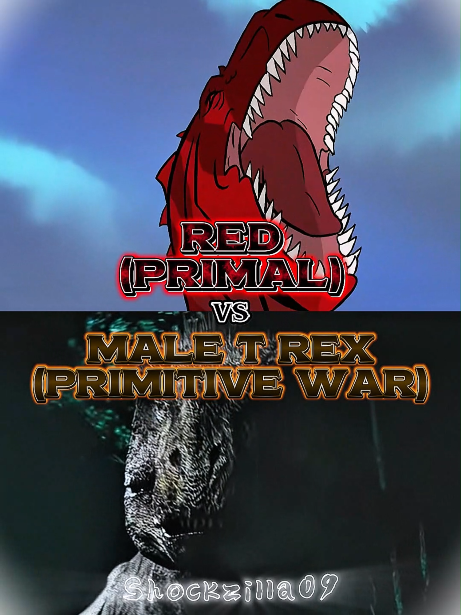 Male T Rex vs Red#Maletrex#Red#Primitivewar#Primal#Male#Ale#T#Rex#primitive#War#Prime Male T Rex, the Strongest Dinosaur to Fight a Tank vs Red, the Mate of Fang