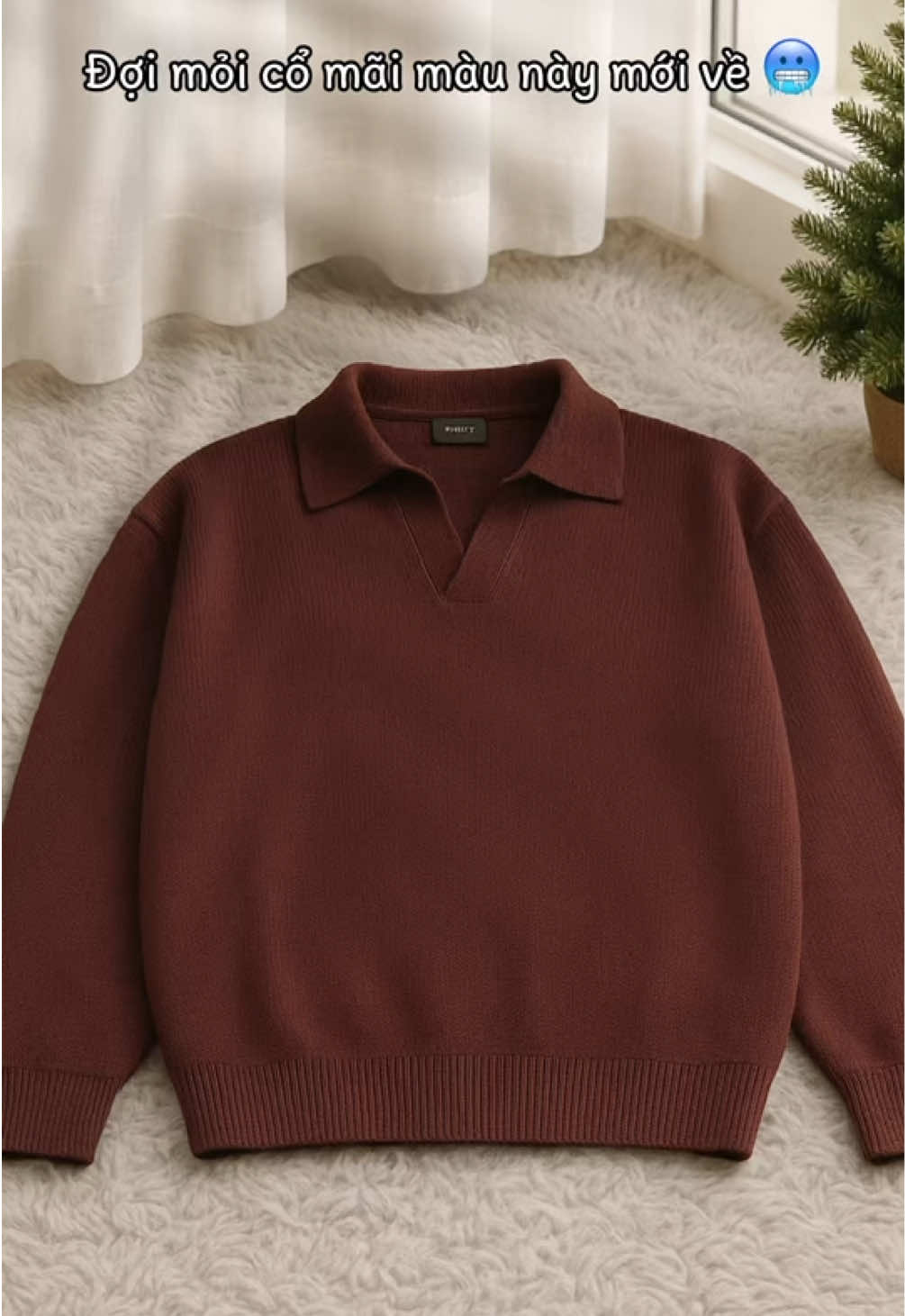 DAVUBA I Áo thun tăm cổ V trụ #sweater #xuhuong #davuba 