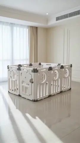 Playpen ni memang penyelamat rumah—baby selamat, mama papa tenang! Ruang luas, kukuh & aesthetic untuk semua jenis rumah 👶✨  #babyplaypen #pagarbayi #keperluanbayi #mommylife #babycorner 