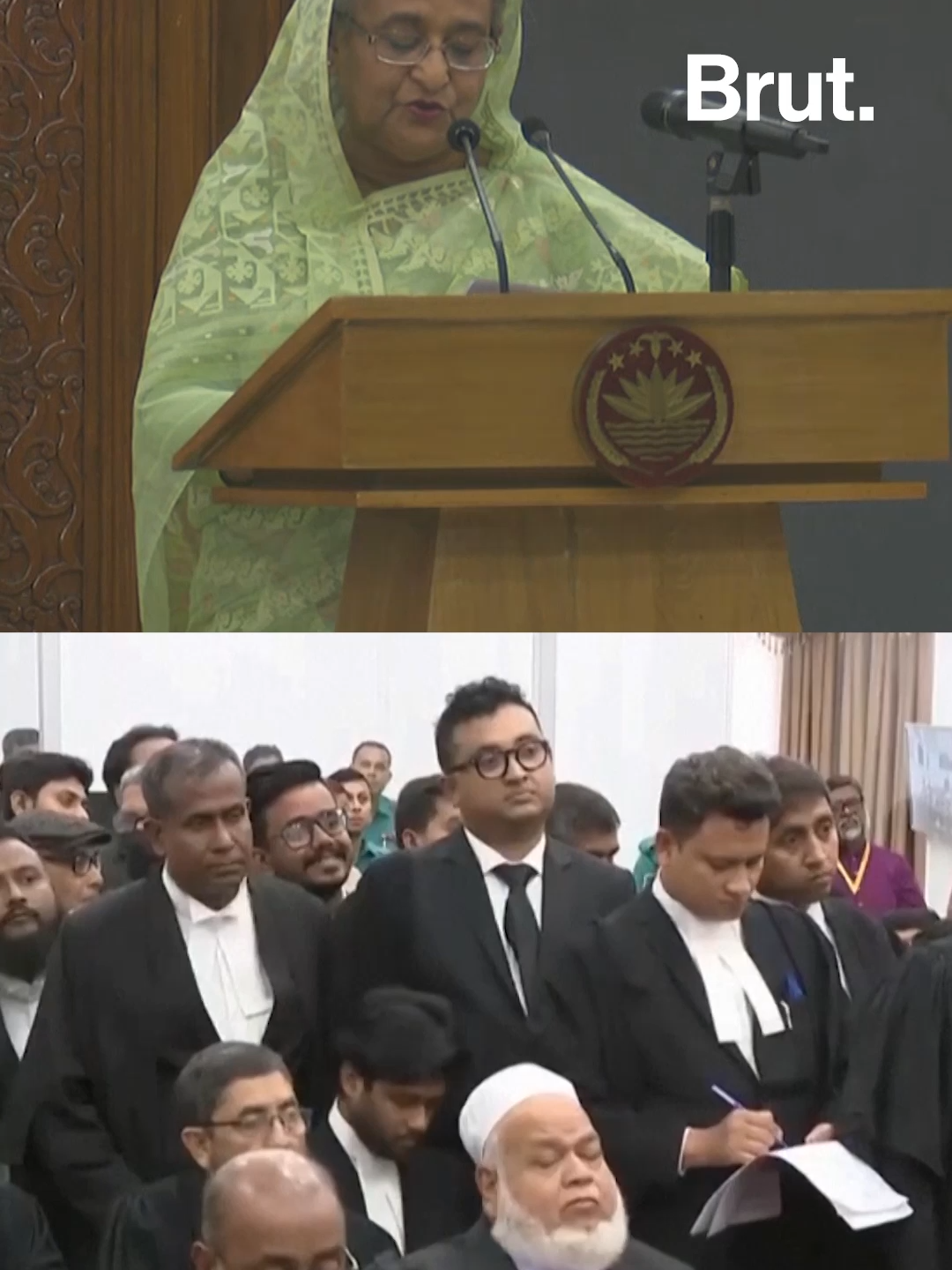 L'ex-Première ministre du Bangladesh est condamnée à mort pour la répression des manifestations de 2024. #sinformersurtiktok #bangladesh #manifestation