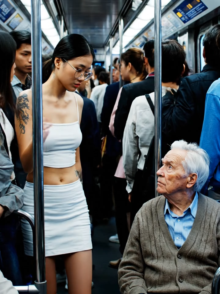 Crowded Subway During Rush Hour #aiart #japan #japanrushhour #subway #tokyo #japanbus #crowdedtrain
