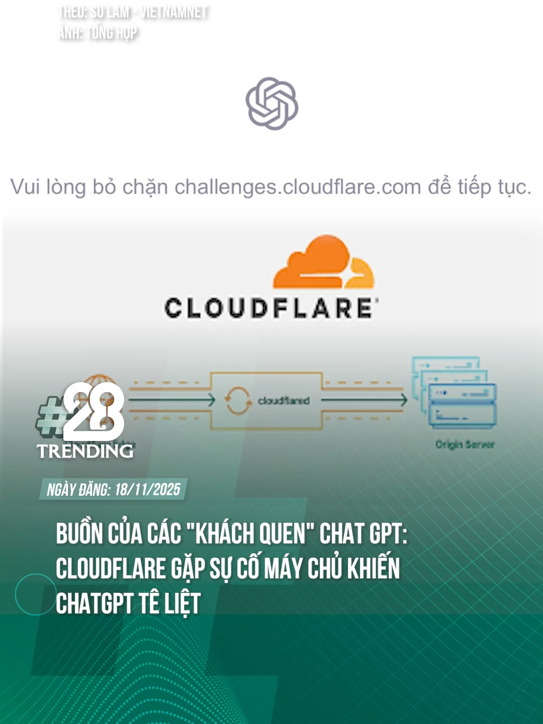 CLOUDFLARE GẶP SỰ CỐ MÁY CHỦ #theanh28 #theanh28trending #tiktoknews #tiktokgiaitri