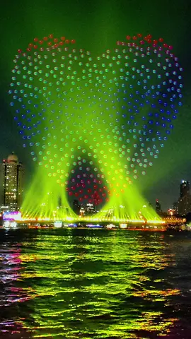 แสงสีวิจิตรเจ้าพระยาซ้อนด้วยภาพโดรน #วิจิตรเจ้าพระยา2025  #vijitchaophraya2025 #วิจิตรเจ้าพระยา #ชัย📷เที่ยวเก็บภาพ #สะพานพุทธ 