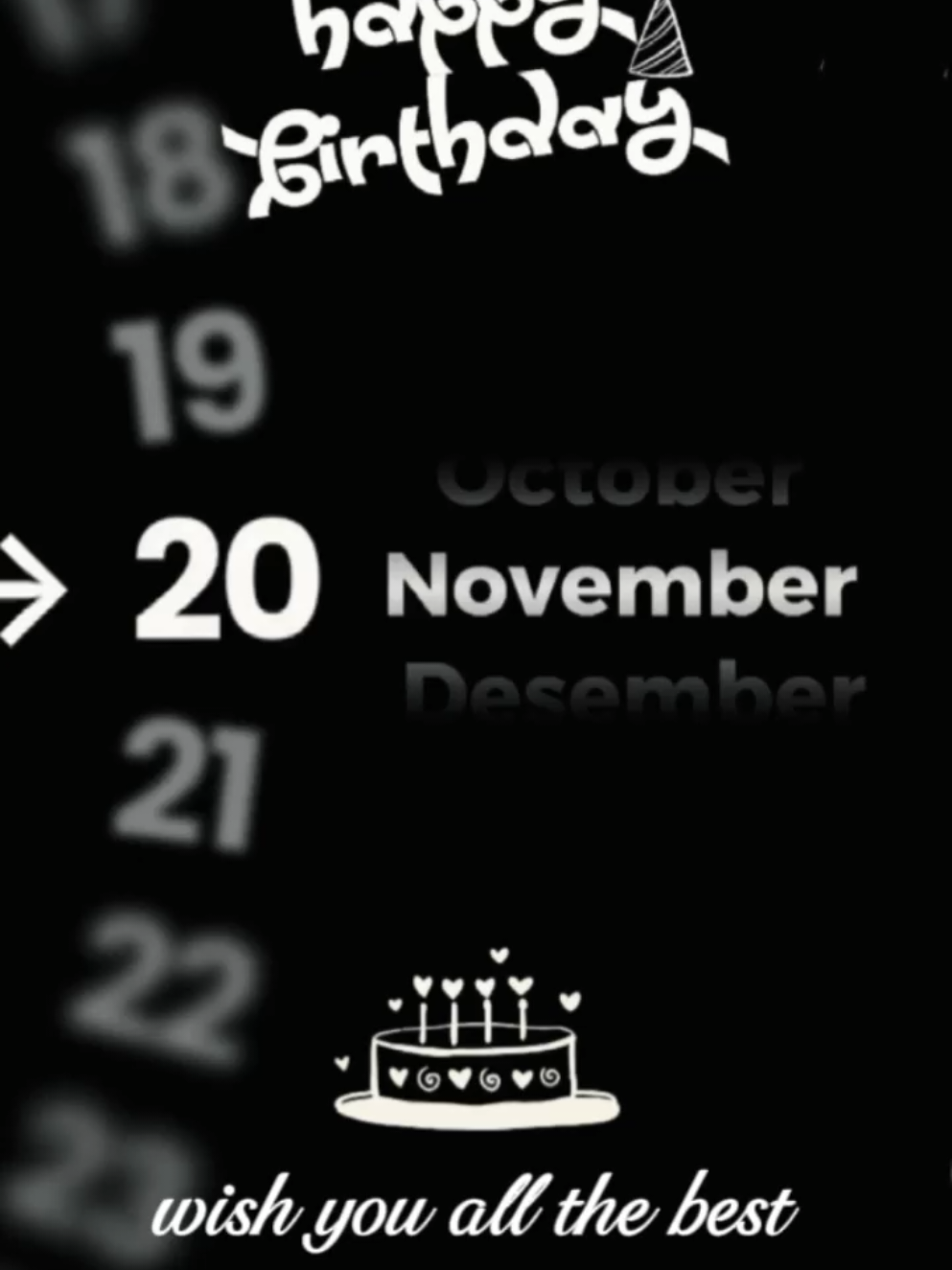 #CapCut HBD 20 NOVEMBER #november #birthday #capcut #capcutpioneer #pioneertemplate 