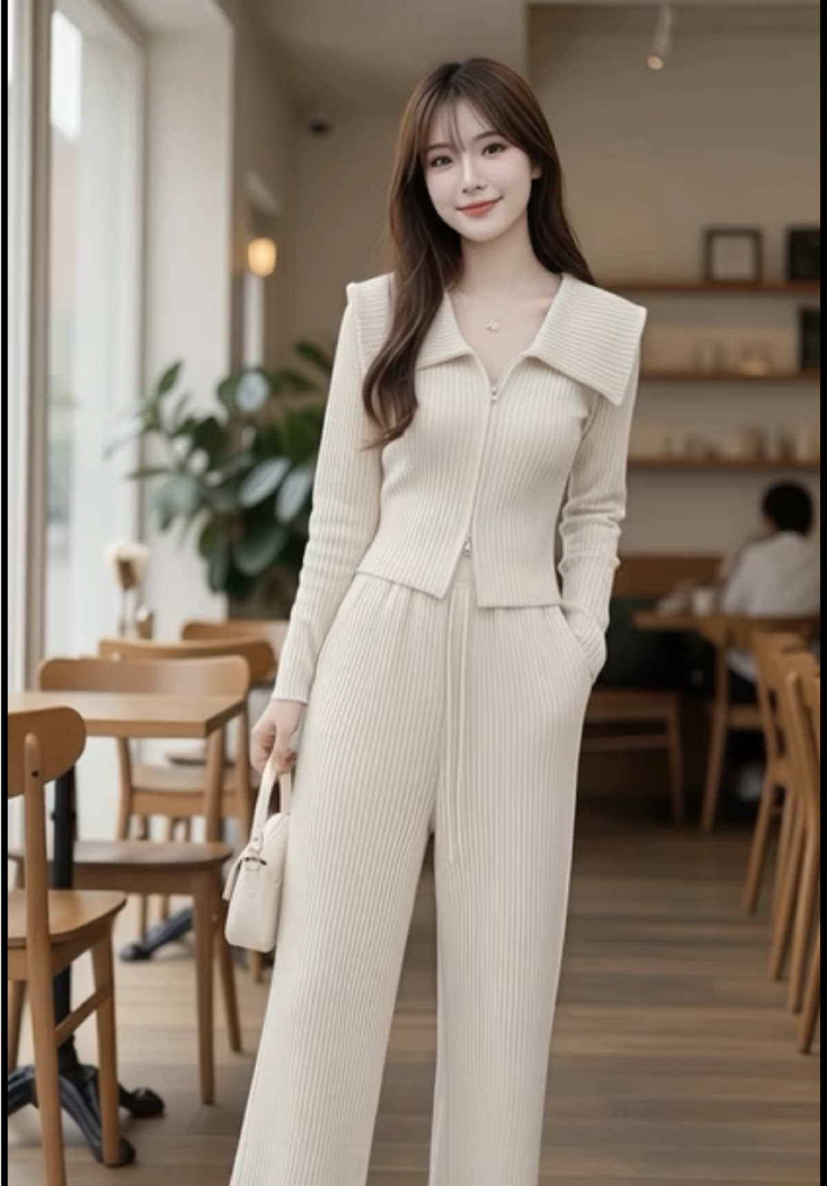 Set đồ nữ thu đông cổ bẻ #thoitrangdep #thoitrangnu #xuhuong 