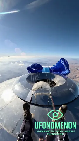 Skydiver Crashes Into UFO and Gets struck. #ufo #ufos #skydive #skydiver #parachute 