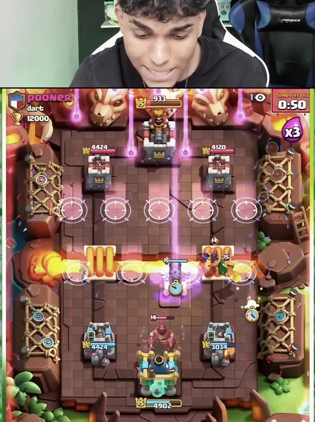 que 🚀 🚀 foi esse  #clashroyale #cortedokenedy 