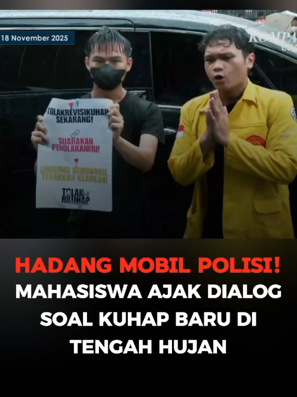 BEM UI tiba tiba demo! bentuk protes terhadap pengesahan RUU KUHAP.  src : kompastv #hindiaTK #letdown #demo #unjukrasa #bemui 